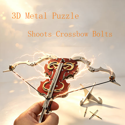  Handheld functional mechanical steampunk violin that shoots crossbow bolts, a high-detail metal model from the 3D puzzle Metal Kits series.