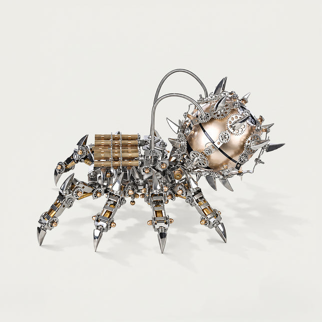 Tablefunny Mechanical Spider, steampunk 3D metal puzzle, collectible shelf decor