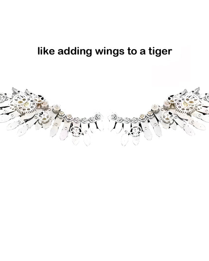 Tablefunny Fortune Tiger 3D Metal Puzzle Kit - Exquisite DIY Model, Creative Desktop Display