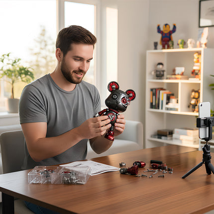  Experience the joy of building this intricate steampunk puzzle robot, a premium mechanical steampunk metal model from our 3D puzzle Metal Kits.