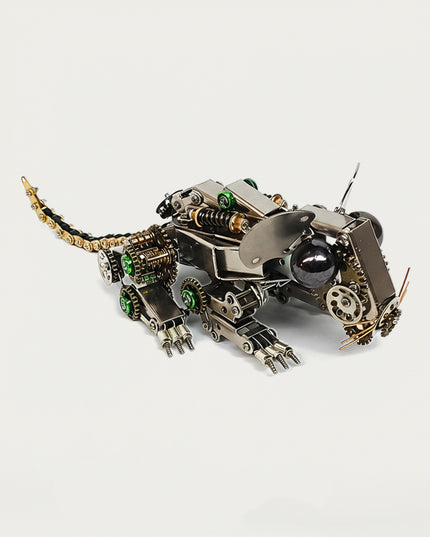 Steampunk Mechanical Rodent Variant 3D puzzle Metal Kits - Enjoy fun and challenging DIY assembly with upgraded mechanical details, a premium metal model ideal for creative office desk decor, playful home interaction, and exclusive steampunk collection beyond funny table decoration