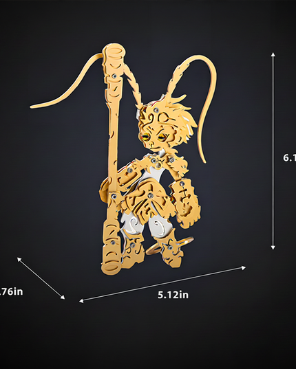 Tablefunny DIY Little Monkey King Metal Assembly Model 86PCS