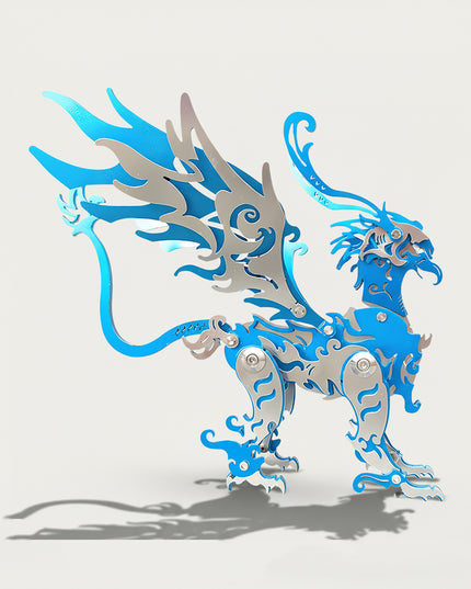 Mechanical Blue GuDiao 3D puzzle Metal Kits, ideal for puzzle enthusiasts craving cultural-mecha assembly, mythology and steampunk fans fascinated by its ancient-fantasy design, and collectors/hobbyists curating distinctive display pieces, provides a fun and challenging build with striking metallic-blue details. It’s a majestic, fantasy-mecha premium metal model perfect for culturally inspired decor, captivating display, and a bold focal point for your funny table that merges mythical GuDiao allure with mec