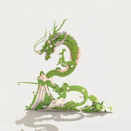 Mechanical Green Dragon (Qinglong) 3D puzzle Metal Kits, ideal for puzzle enthusiasts craving culturally rooted and vibrant assembly, mythology and steampunk fans fascinated by its dynamic ancient-fantasy design, and collectors/hobbyists curating distinctive display pieces, provides a fun and challenging build with striking green details. It’s a majestic, fantasy-mecha premium metal model perfect for culturally inspired decor, captivating display, and a bold focal point for your funny table that merges myth