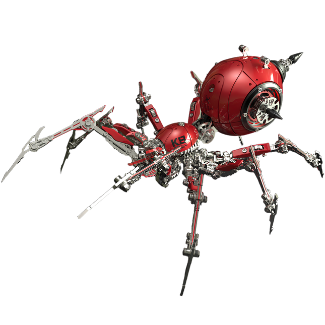 Tablefunny Metal-Assembled Mechanical Spider, Precision Model Toy, Creativity Builder