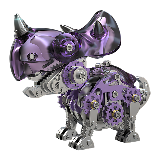Tablefunny Metal Model Triceratops - 3D Puzzle Metal Kit
