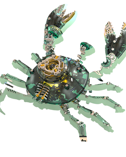 Tablefunny Creative Metal Assembly Mechanical Crab, Exquisite Model Collectible