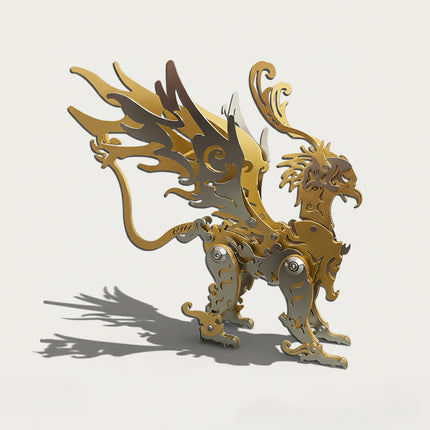 Mechanical Golden GuDiao 3D puzzle Metal Kits, suitable for puzzle lovers seeking luxurious assembly, mythology and steampunk enthusiasts drawn to its opulent ancient-fantasy design, and collectors/hobbyists curating high-end display pieces, offers a fun and challenging build with elegant metallic-gold details. It’s a regal, fantasy-mecha premium metal model perfect for upscale decor, striking display, and a glamorous centerpiece for your funny table that blends mythical GuDiao grandeur with mechanical arti