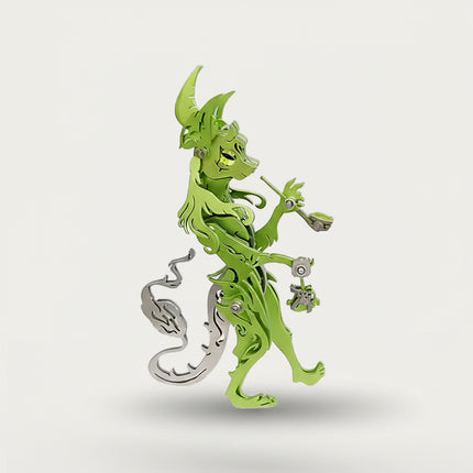  A vibrant green fantasy creature metal model, an engaging DIY 3D puzzle from our premium Metal Kits. A perfect piece for some table fun.