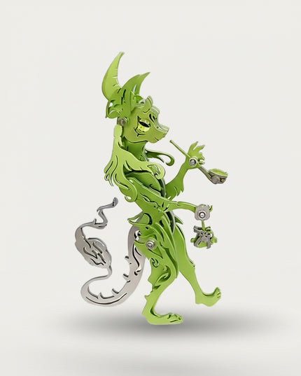  A vibrant green fantasy creature metal model, an engaging DIY 3D puzzle from our premium Metal Kits. A perfect piece for some table fun.