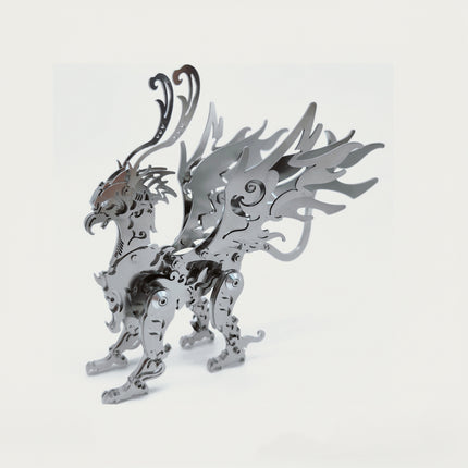 Mechanical Silver GuDiao 3D puzzle Metal Kits, ideal for puzzle enthusiasts who appreciate minimalist-mecha assembly, mythology and steampunk fans fascinated by its sleek ancient-fantasy design, and collectors/hobbyists curating refined display pieces, provides a fun and challenging build with elegant metallic-silver details. It’s a sleek, fantasy-mecha premium metal model perfect for modern decor, sophisticated display, and a stylish focal point for your funny table that merges mythical GuDiao elegance wit