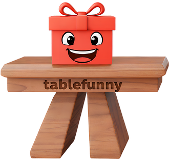 Tablefunny Brand Logo：TableFunny Levitating Table with Fun Gift Box - Innovative Magnetic Levitation Tabletop