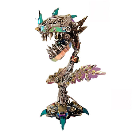 Advanced 3D puzzle Metal Kits piranha plant, a challenging and rewarding DIY metal model project for adult hobbyists.