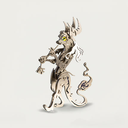 Exquisite silver pipe elder biometal model, designed to make your desktop fun and unique. This is a complete DIY 3D puzzle from our exclusive Metal Kits collection.