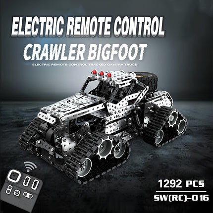 SW(RC)-016 1292PCS electric remote control crawler bigfoot by Tablefunny, featuring a 3D puzzle Metal Kits metal model design for off-road vehicle fans.