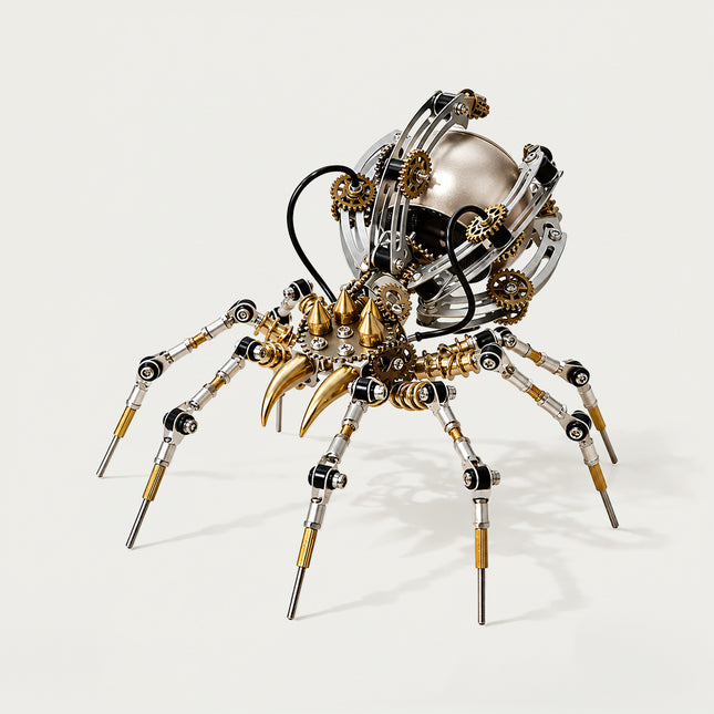 Tablefunny Mechanical Steampunk Spider, 3D metal puzzle, art shelf decor