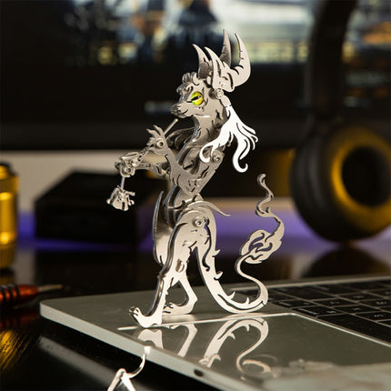 Silver stainless steel creature steam punk mech metal model for desk ornament